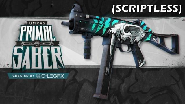 CSGO UMP-45 Primal Saber - Scriptless Weapon Mod (MP5)