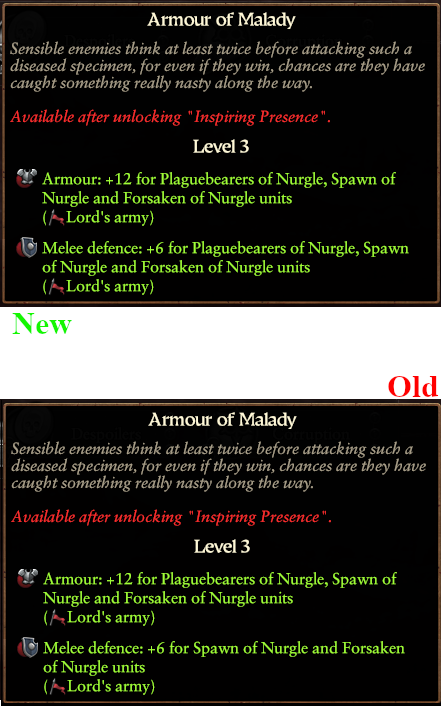[OUTDATED] Plaguebearers Fully Benefit From "Armour of Malady"  [OUTDATED]