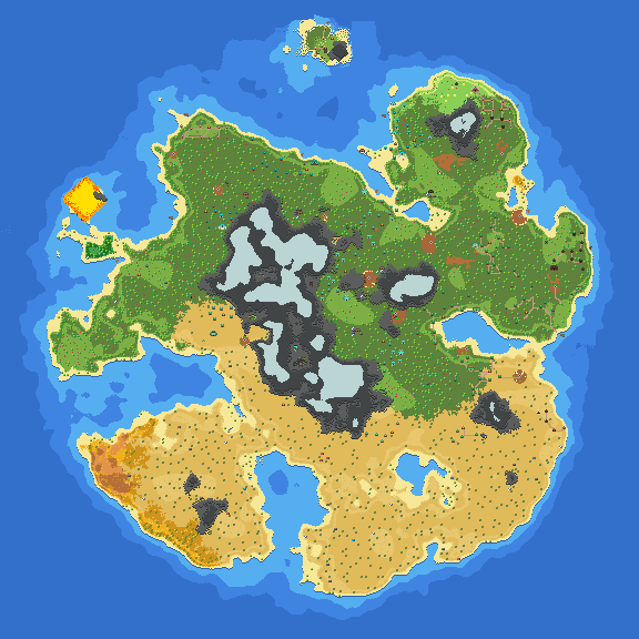 Huge map with civilisation