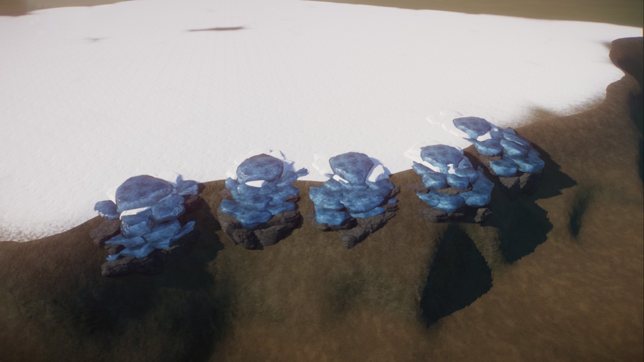 Tundra rock clusters