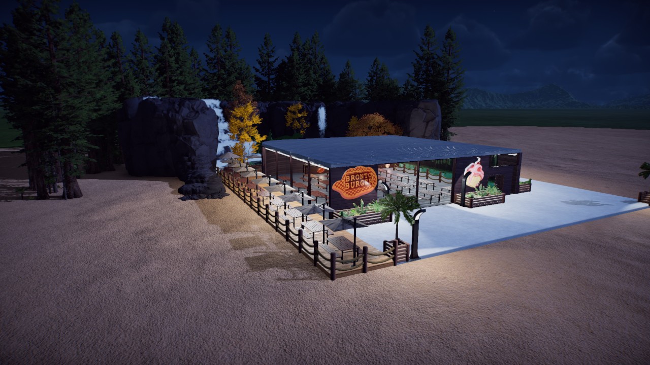 restaurant with garden