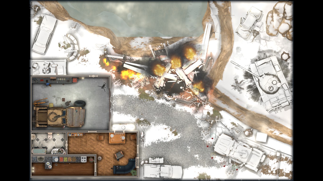 the snowy compound