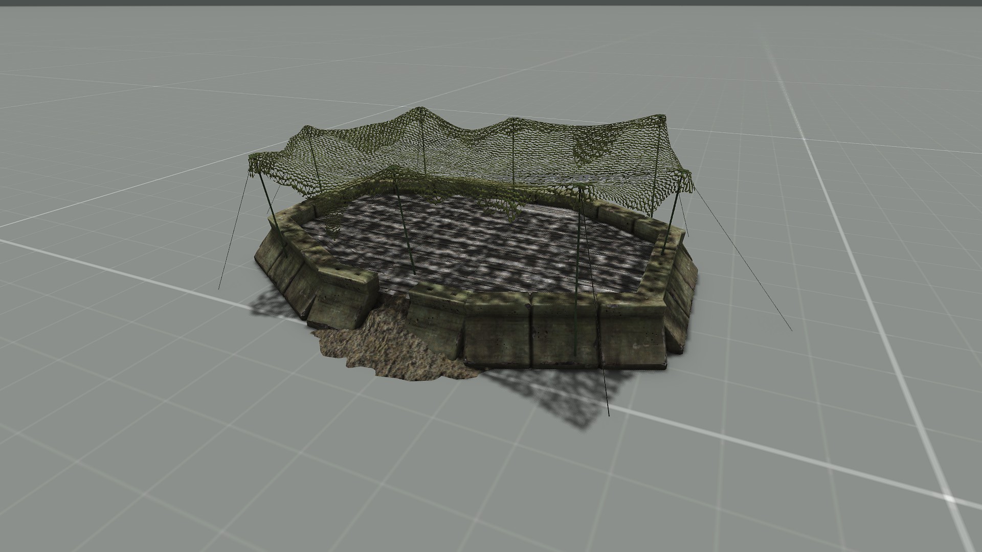 Camo Netted Bunker
