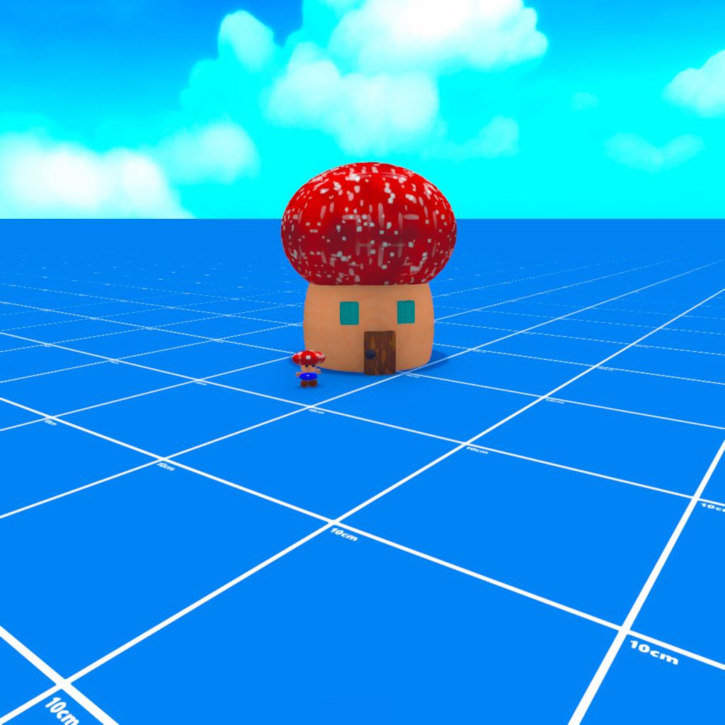 mario toad & his house