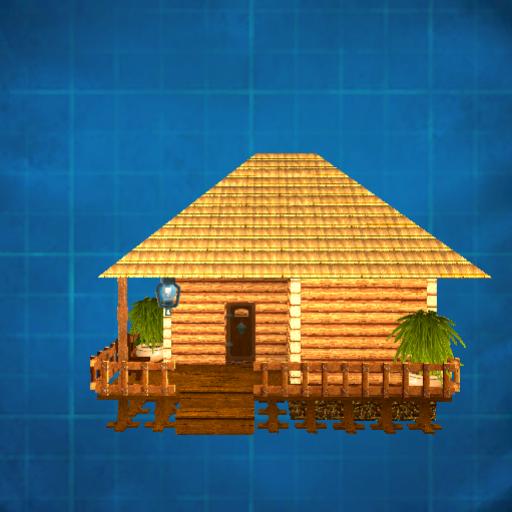 Tiny hut cabin in the woods
