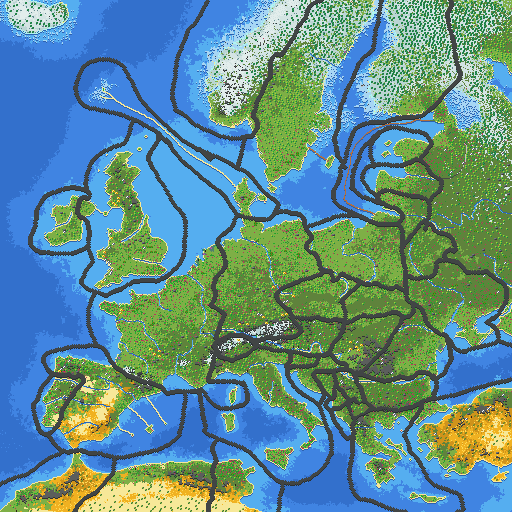Europe With Modern Borders