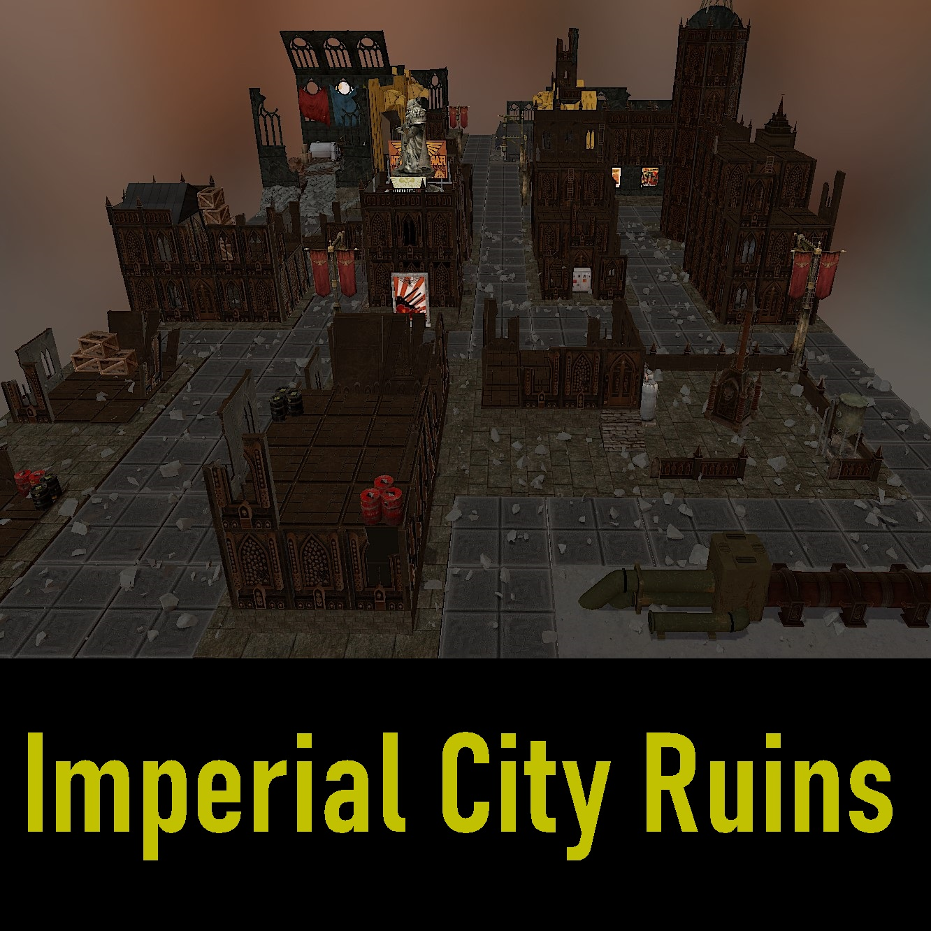 FTC 40k 9th Edition Onslaught Map: Imperial City Ruins