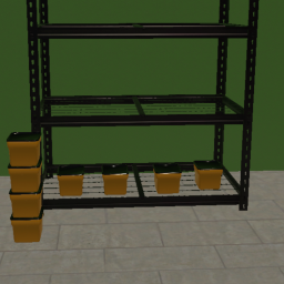 Container Square Goldenrod and Black Sm