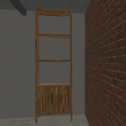 Home Shelves Wooden-Olive Wood