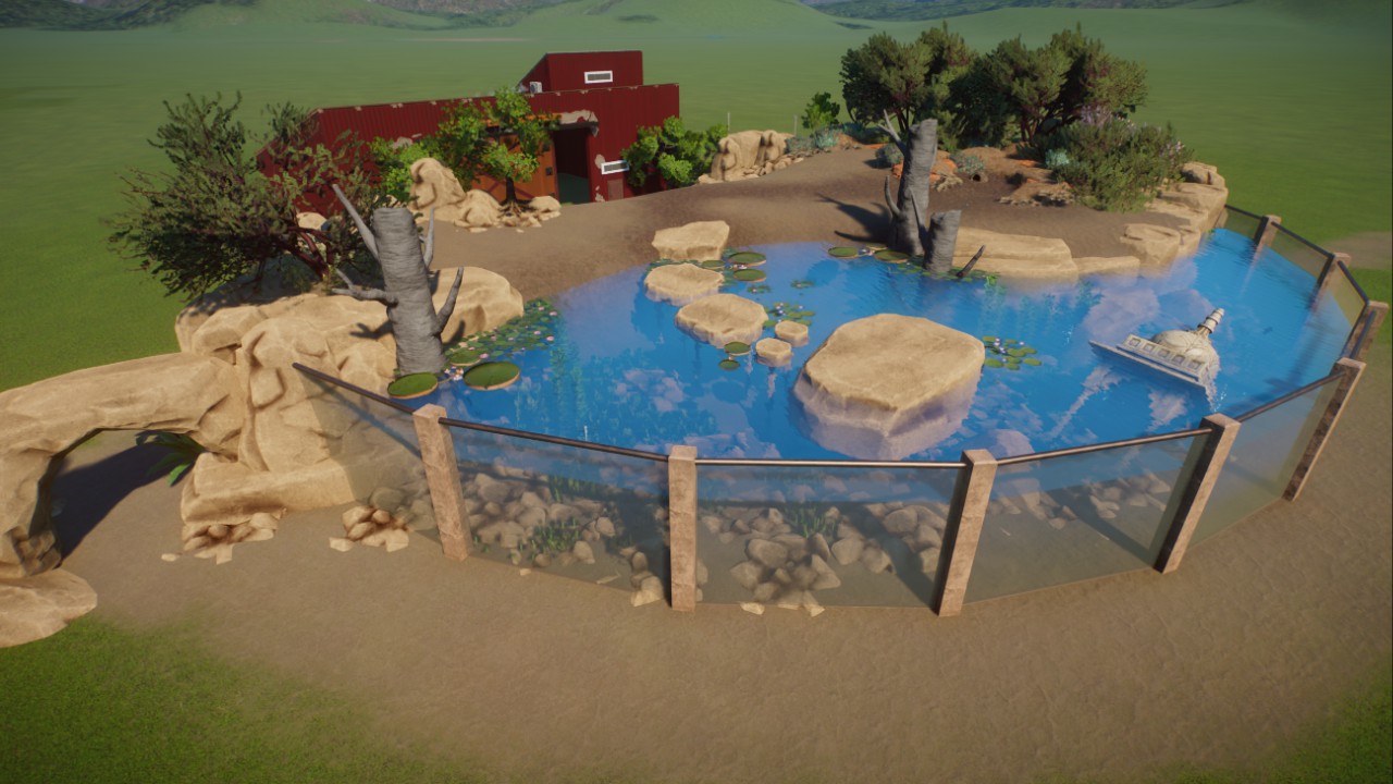 Platypus habitat - underwater viewing