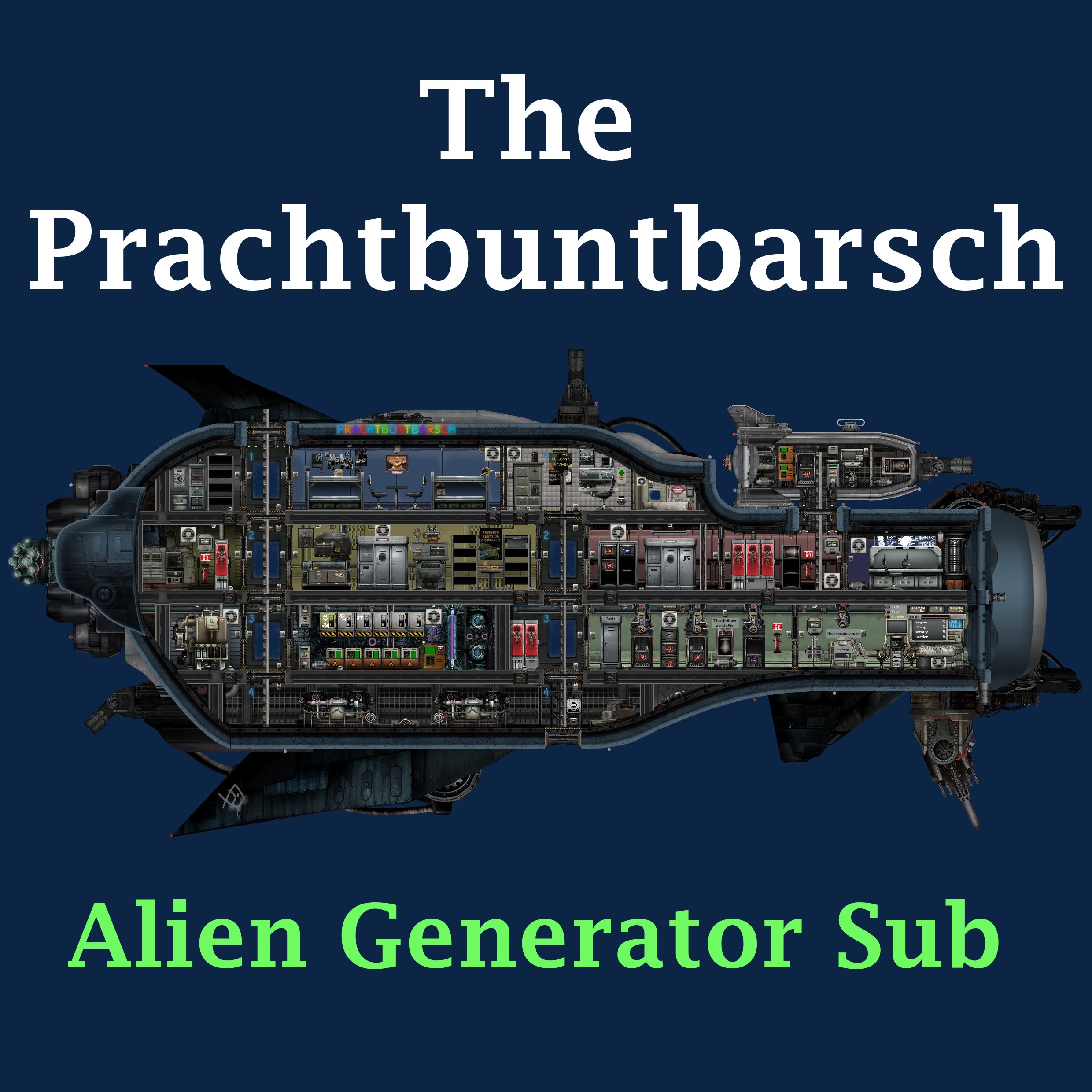 The Prachtbuntbarsch - Alien Generator Sub – Barotrauma Mod