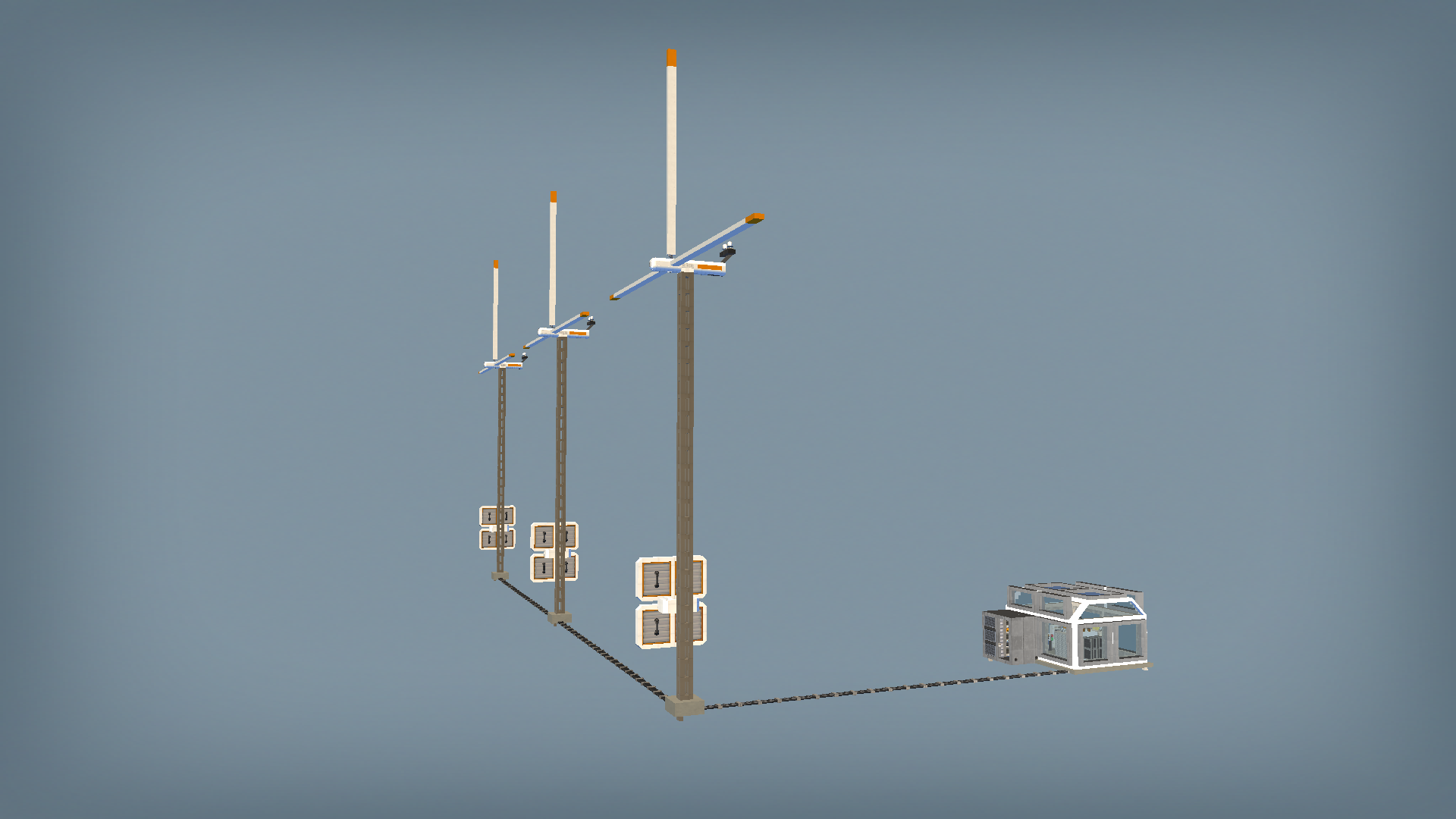 Mars power plant w electricity outpost