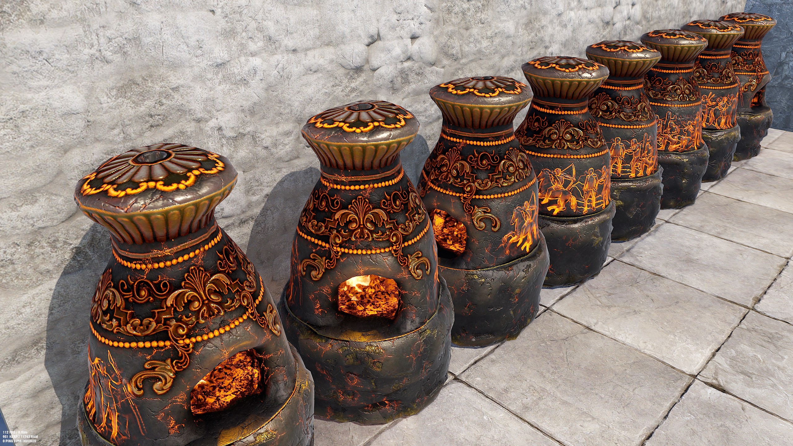 Antique Black Furnace
