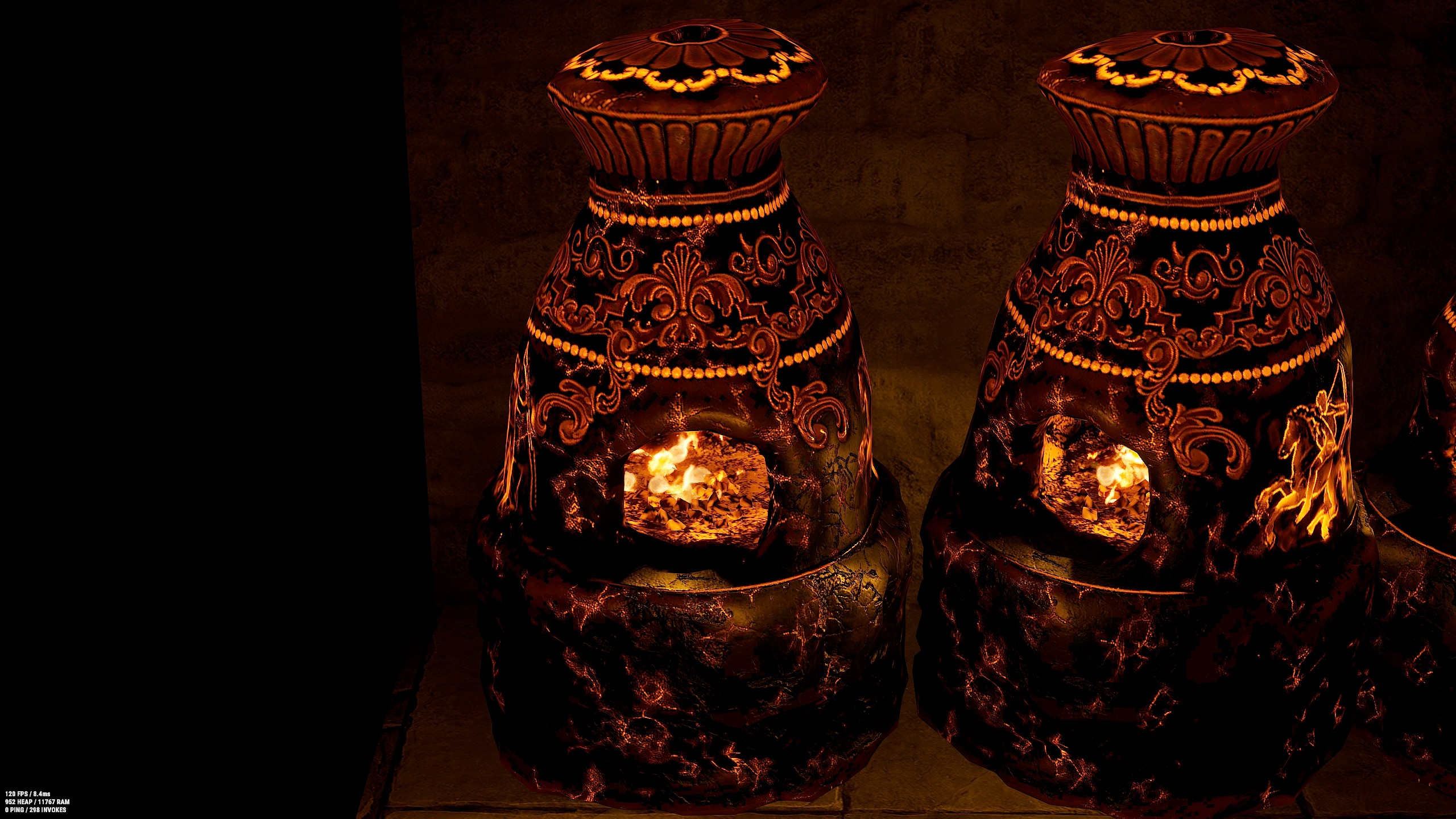Antique Black Furnace