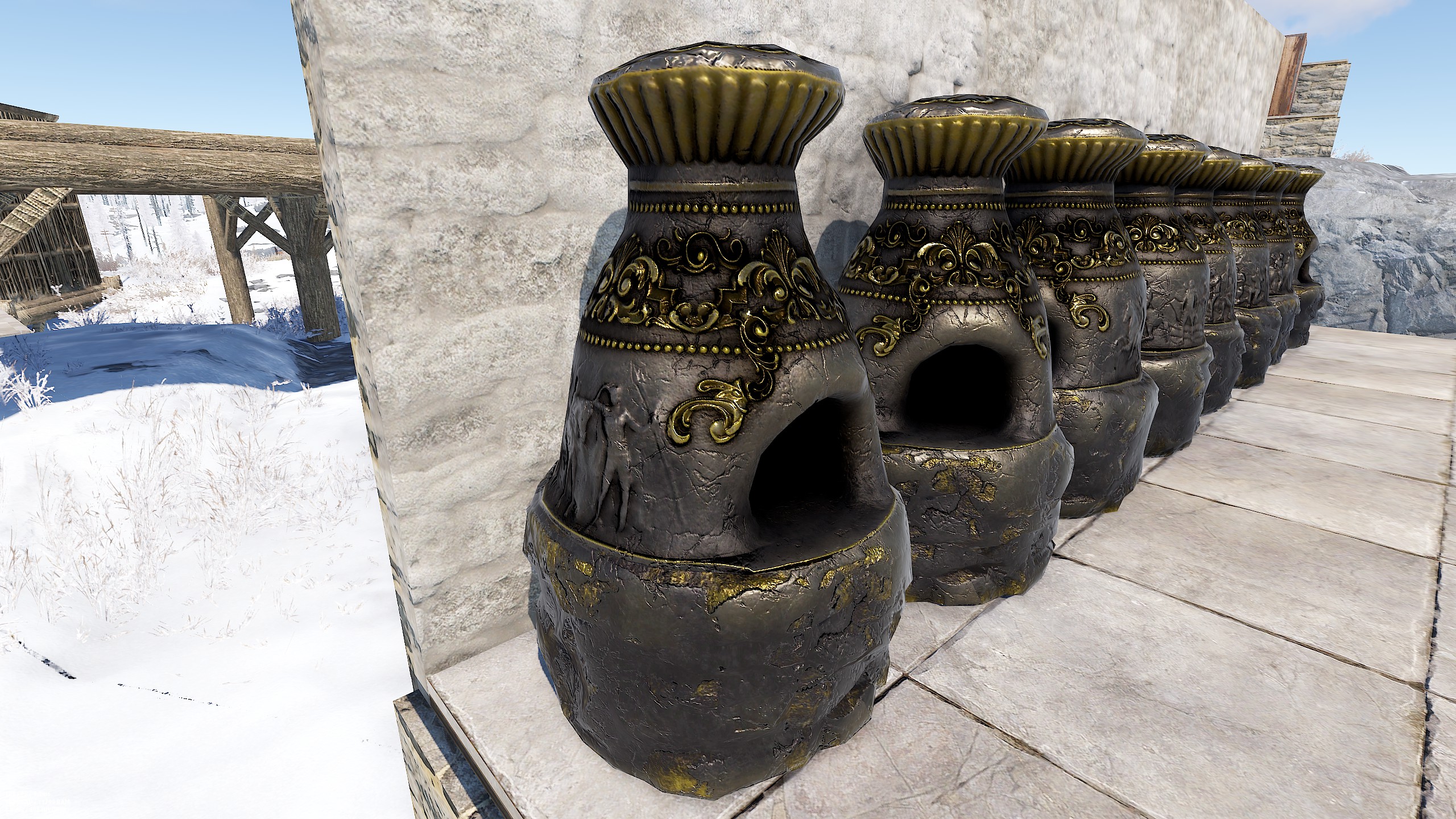 Antique Black Furnace