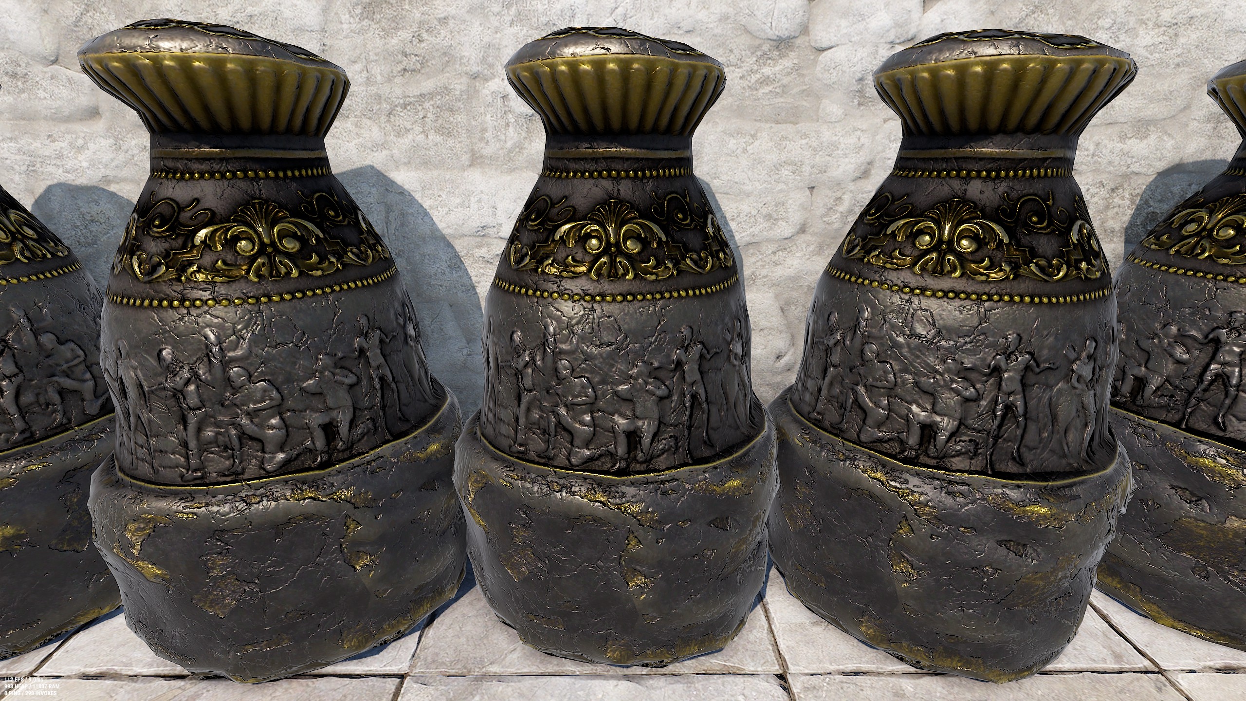 Antique Black Furnace