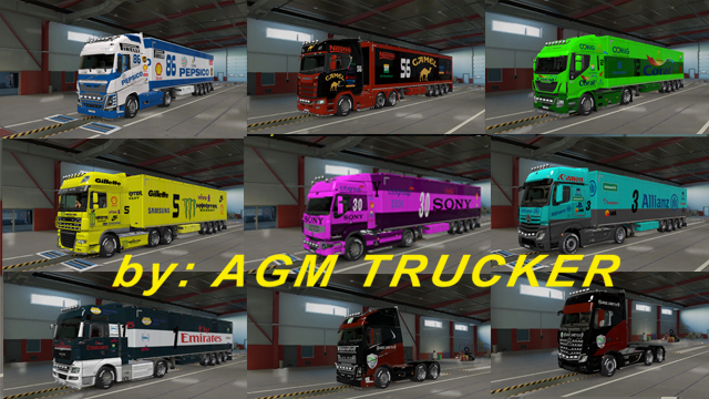 SKIN TRUCK PERSONALIZADOS REBOQUES PERSONALIZADOS VOLVO FH E MERCEDES SGS COMPANY SAMUEL GAME - CANAL SAMUEL GAME PLAY