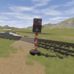 Czech Railway Crossing 2 but rusty