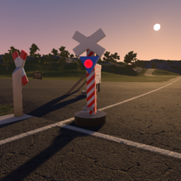 Danish Railway Crossing