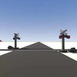 Desert Railroad Crossing