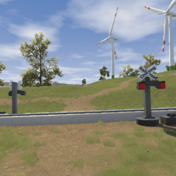 USA Railroad Crossing x2