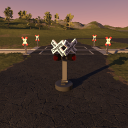 USA Railroad Crossing Variation 2