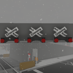 USA Railroad Crossing Variation 3 x3