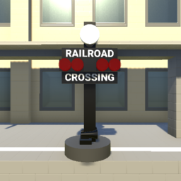 Seashore Trolley Museum Railroad Crossing
