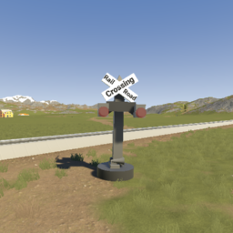 Old USA Railroad Crossing 2
