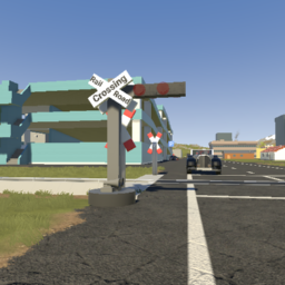 Old USA Railroad Crossing 3