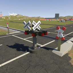 USA Railroad Crossing (Triple Sided)
