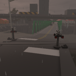 USA Railroad Crossing x2 Variation 3