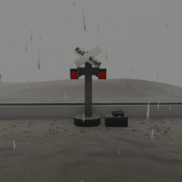 Old USA Railroad Crossing 4