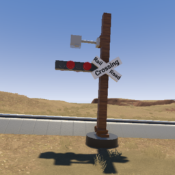 Old USA Railroad Crossing 3 v2
