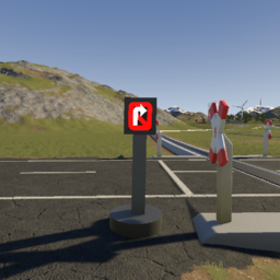 No Right Turn Sign (Light Up)