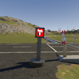 No Turning Sign (Light Up)