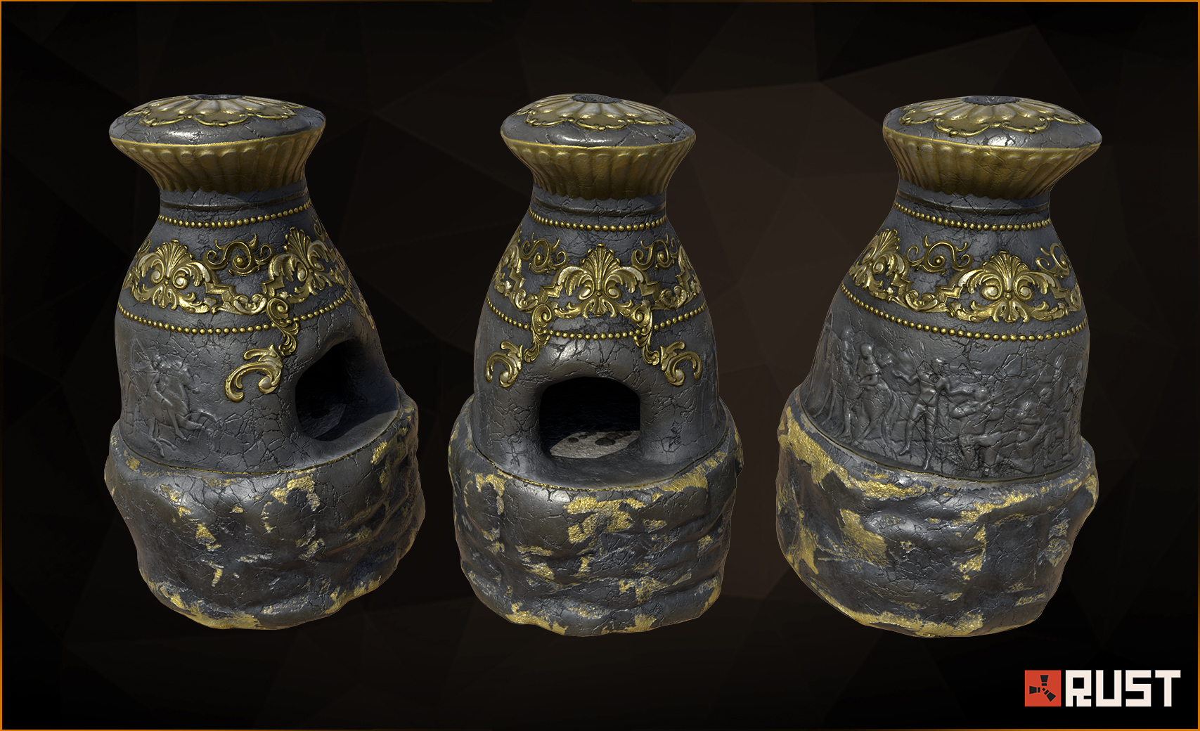 Antique Black Furnace