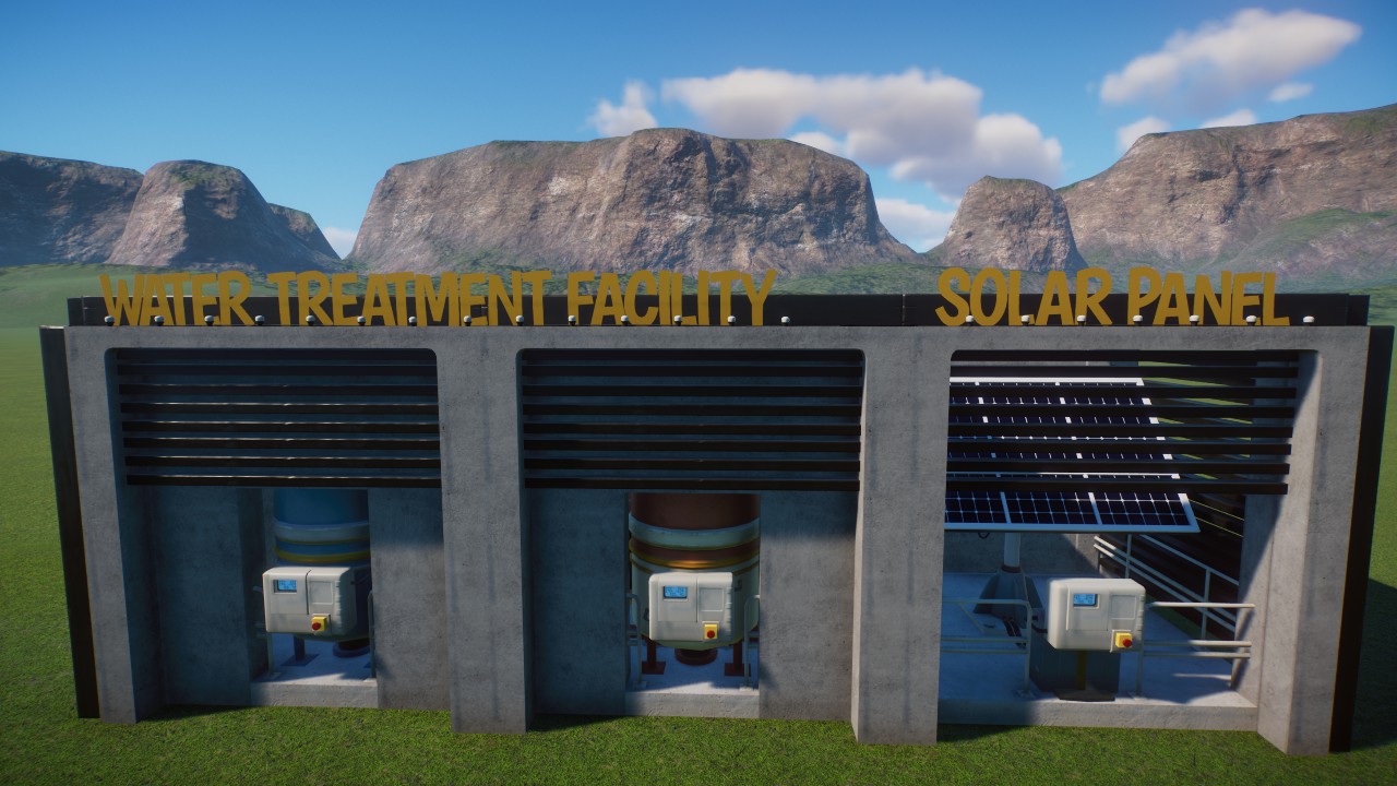 Urban Zoo 15 Water Treatment and Solar Panel