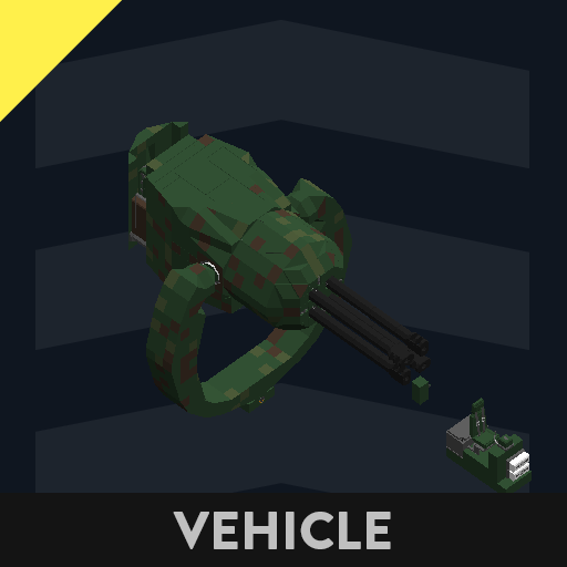 Naval Ground Gatling Gun.(For big ground vehicles or sea..) preview