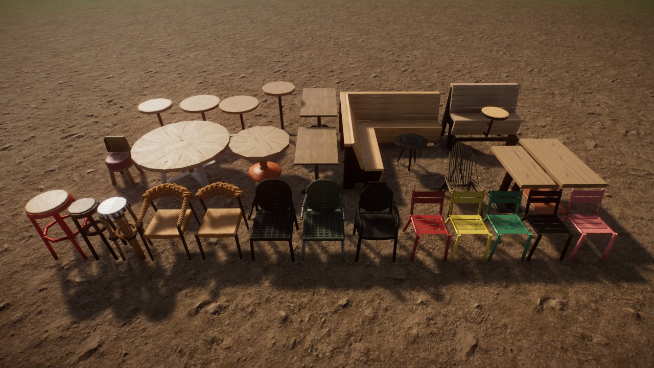 Tables and Chairs by justGoron