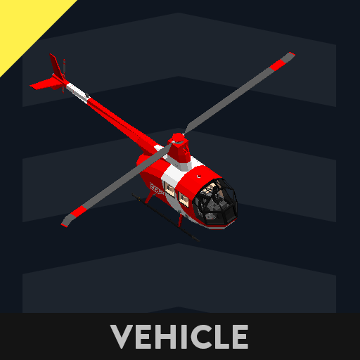 AI Medium Red and White Helicopter