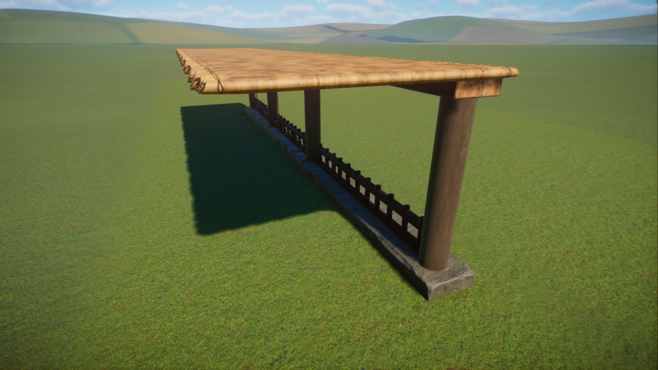 Path Cover - Bamboo w/Fence
