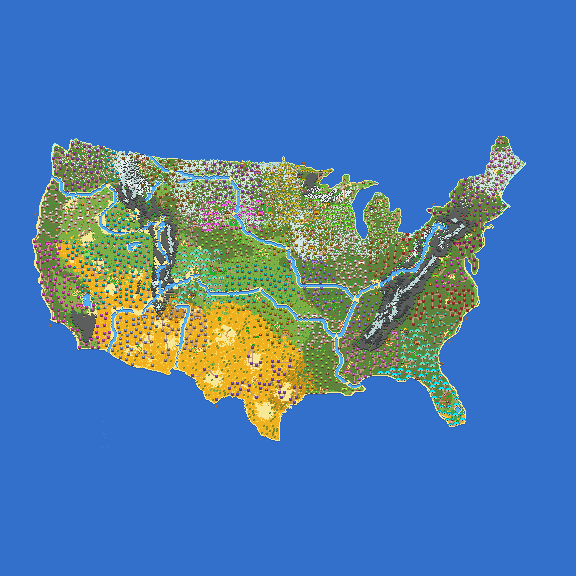 United States  with some states