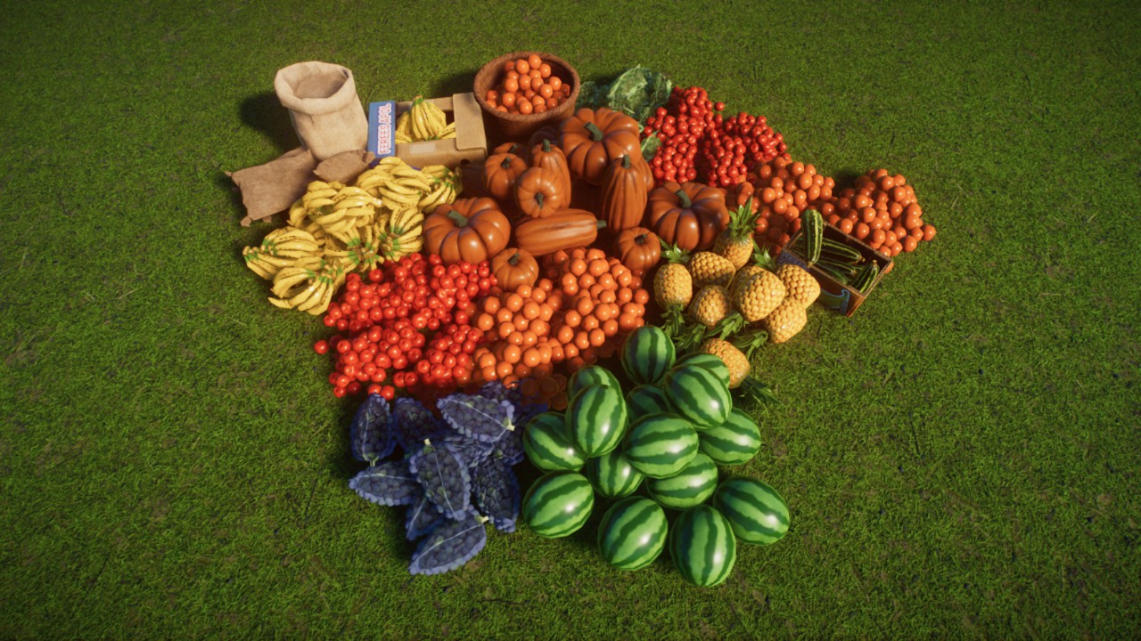 Large Coverage 14 - Fruit / Vegetables / Ingredients / Food / Tropical / Exotic