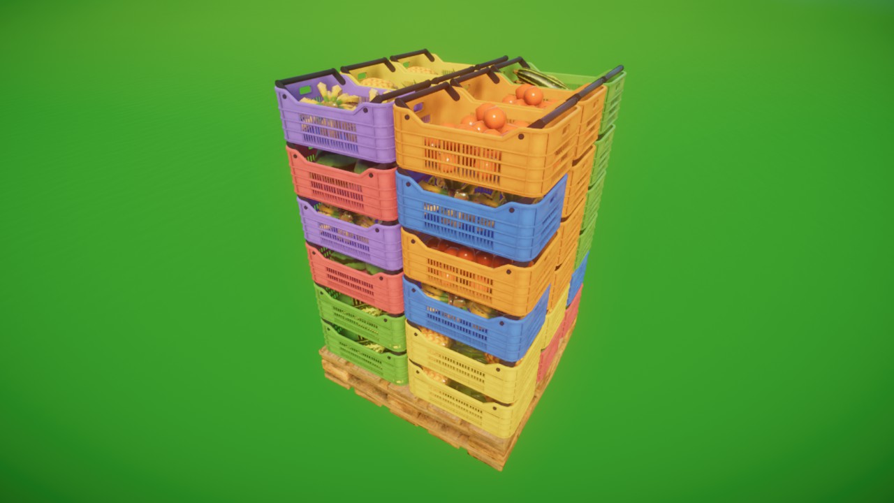 Prop - Food Crates on Pallet