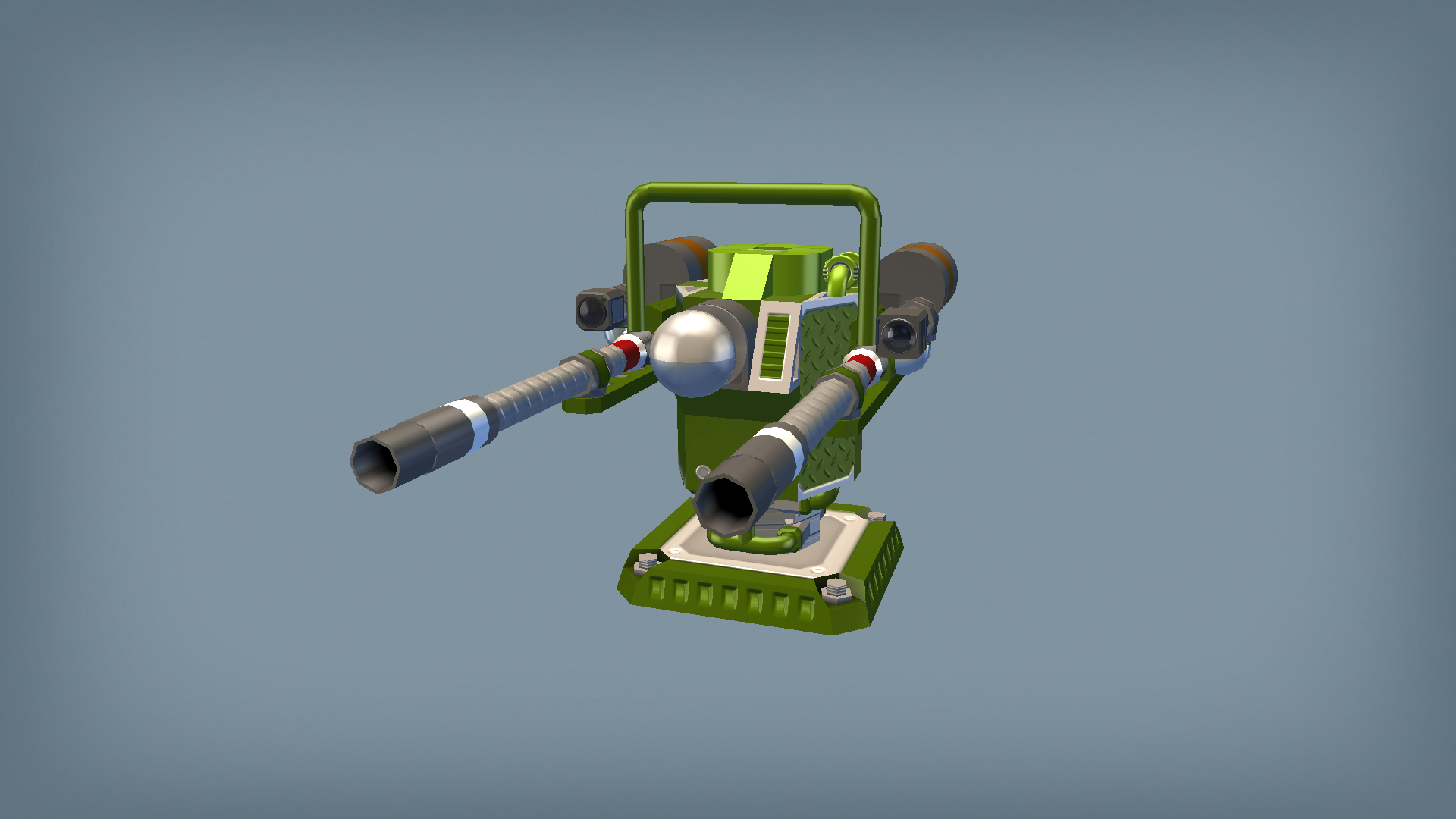 twin flak autocannon stationary turret wh40k