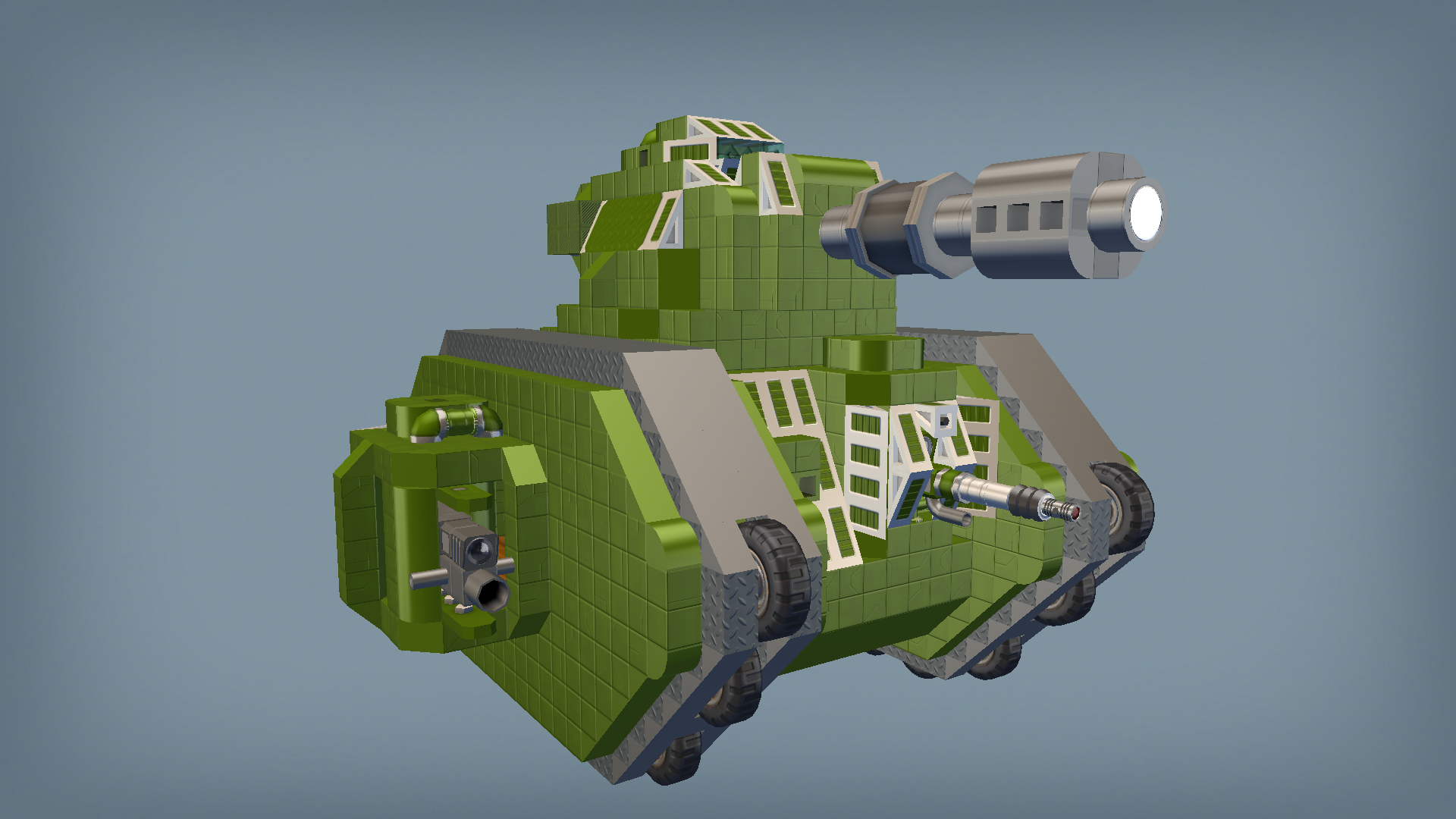 detailed Leman Russ tank wh40k