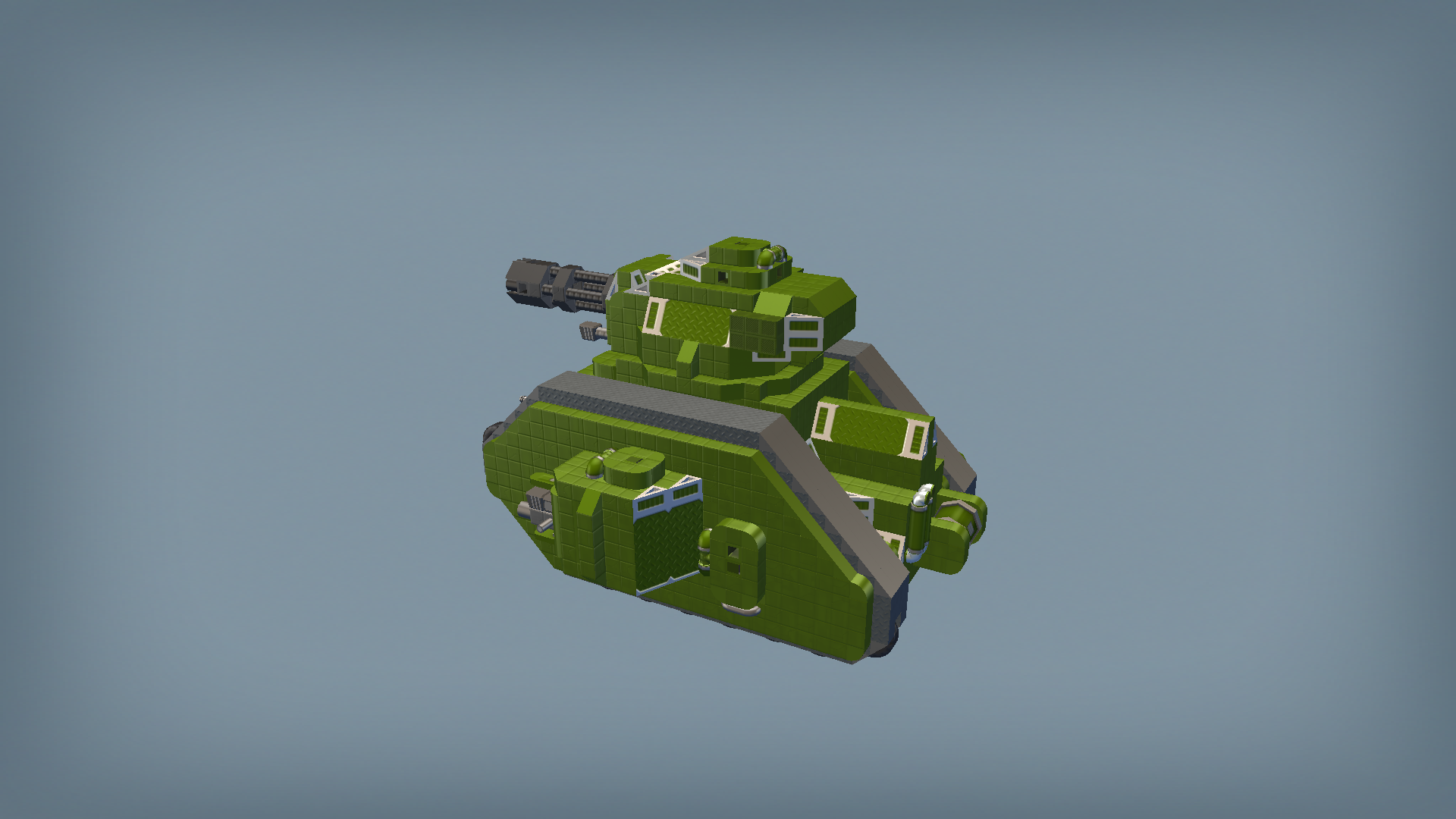 detailed Leman Russ Punisher tank wh40k
