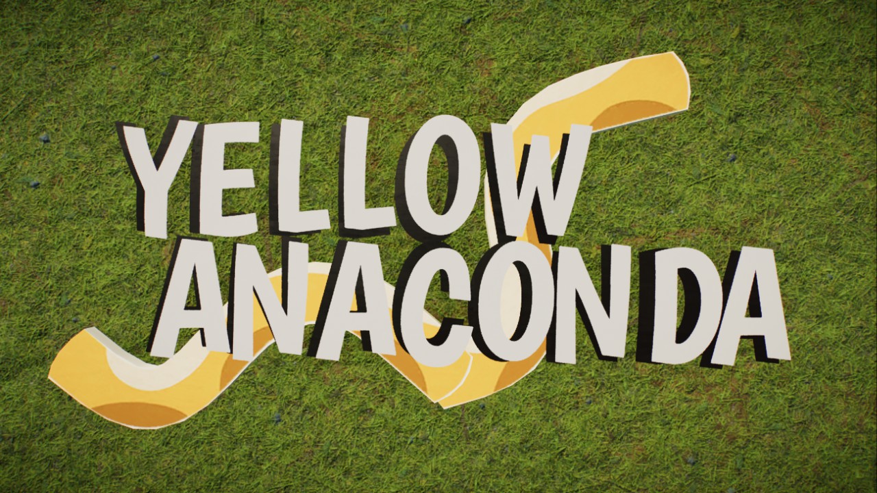 Yellow Anaconda Sign