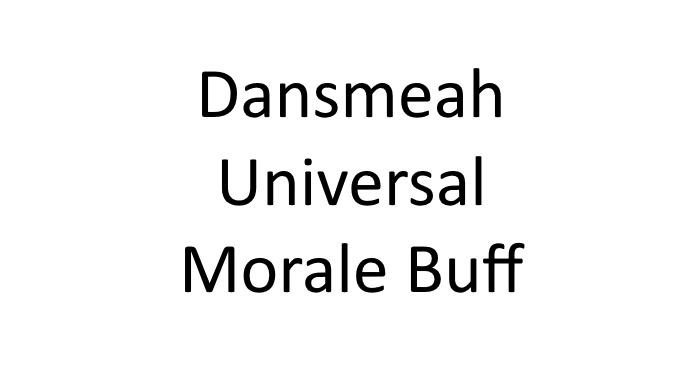 dansmeah universal morale buff